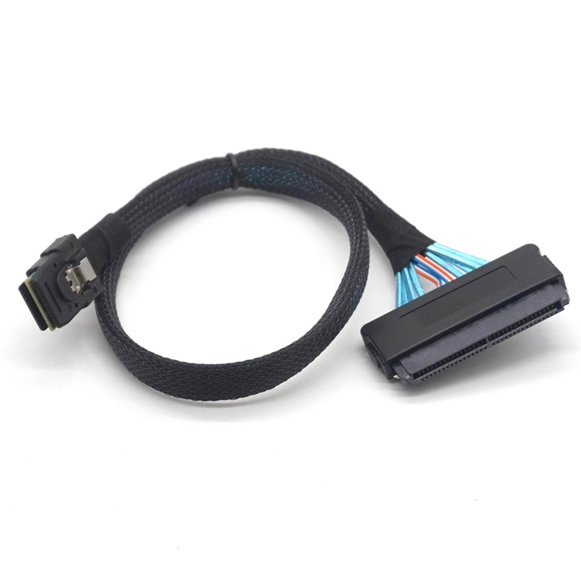 Weastlinks Sata Cable Mini SAS SFF-8087 36P to SAS SFF-8484 32P Data Cable Latch Cable 0.5m(1.6 ft)