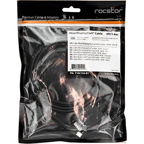 Rocstor Y10C163-B1 6FT MINI DISPLAYPORT TO VGA M/M
