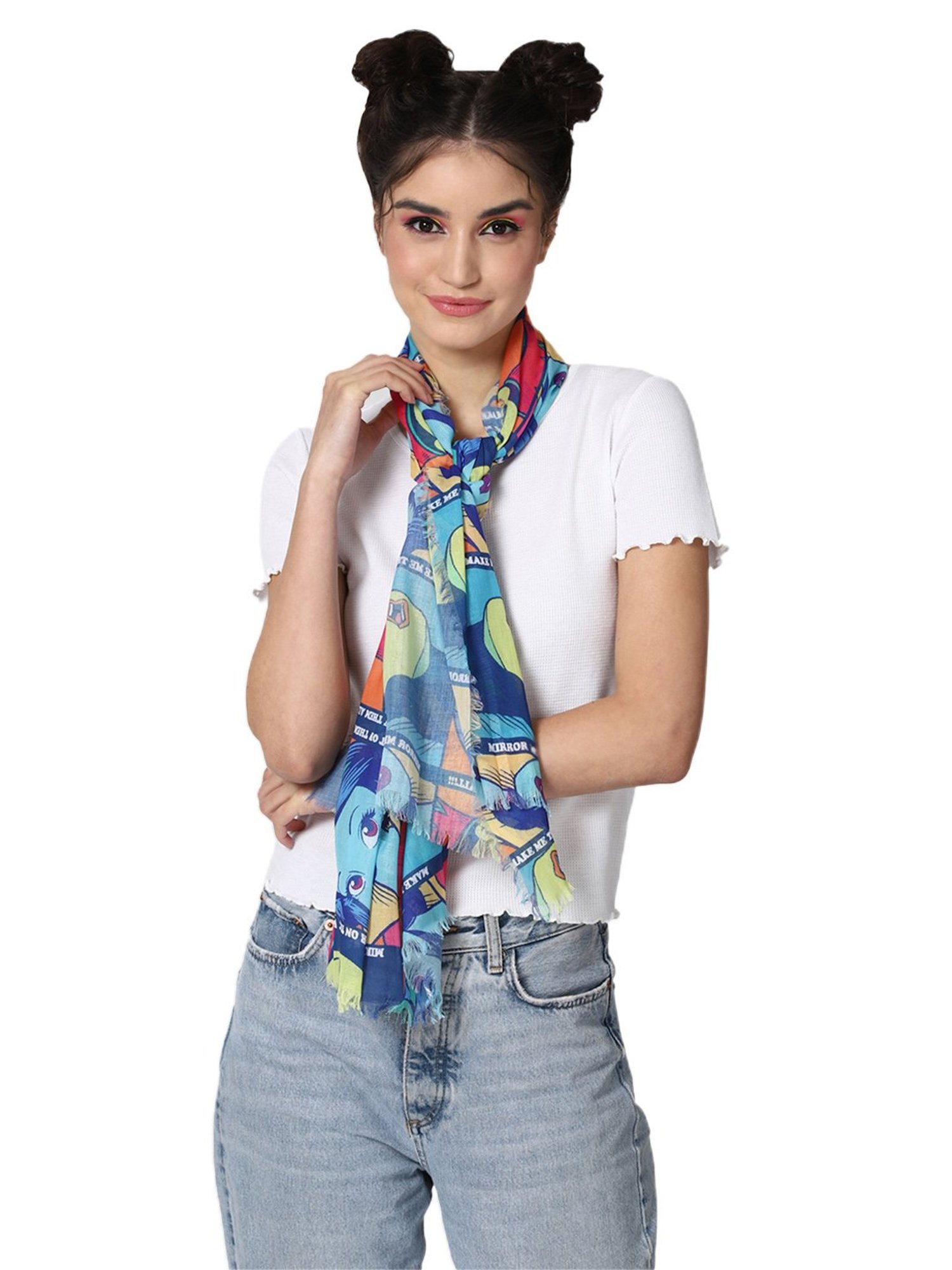 Aditi Wasan White Floral Stole