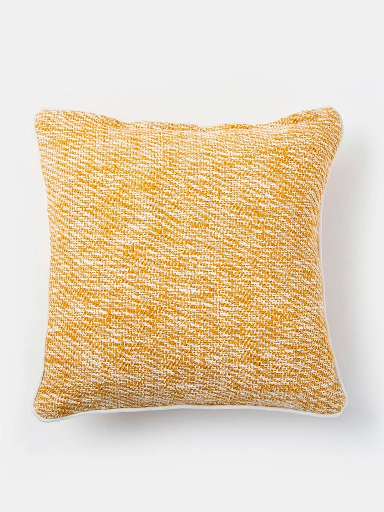 Fabindia Standalone Yellow Cotton Cushion Cover