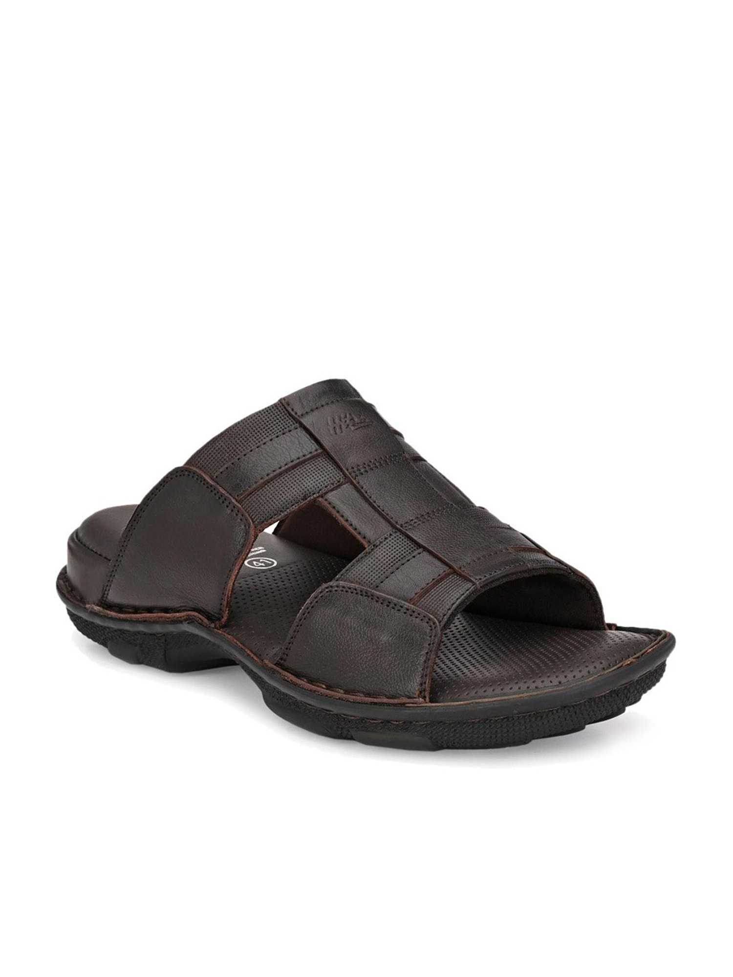 Hitz Men's Brown Casual Sandals