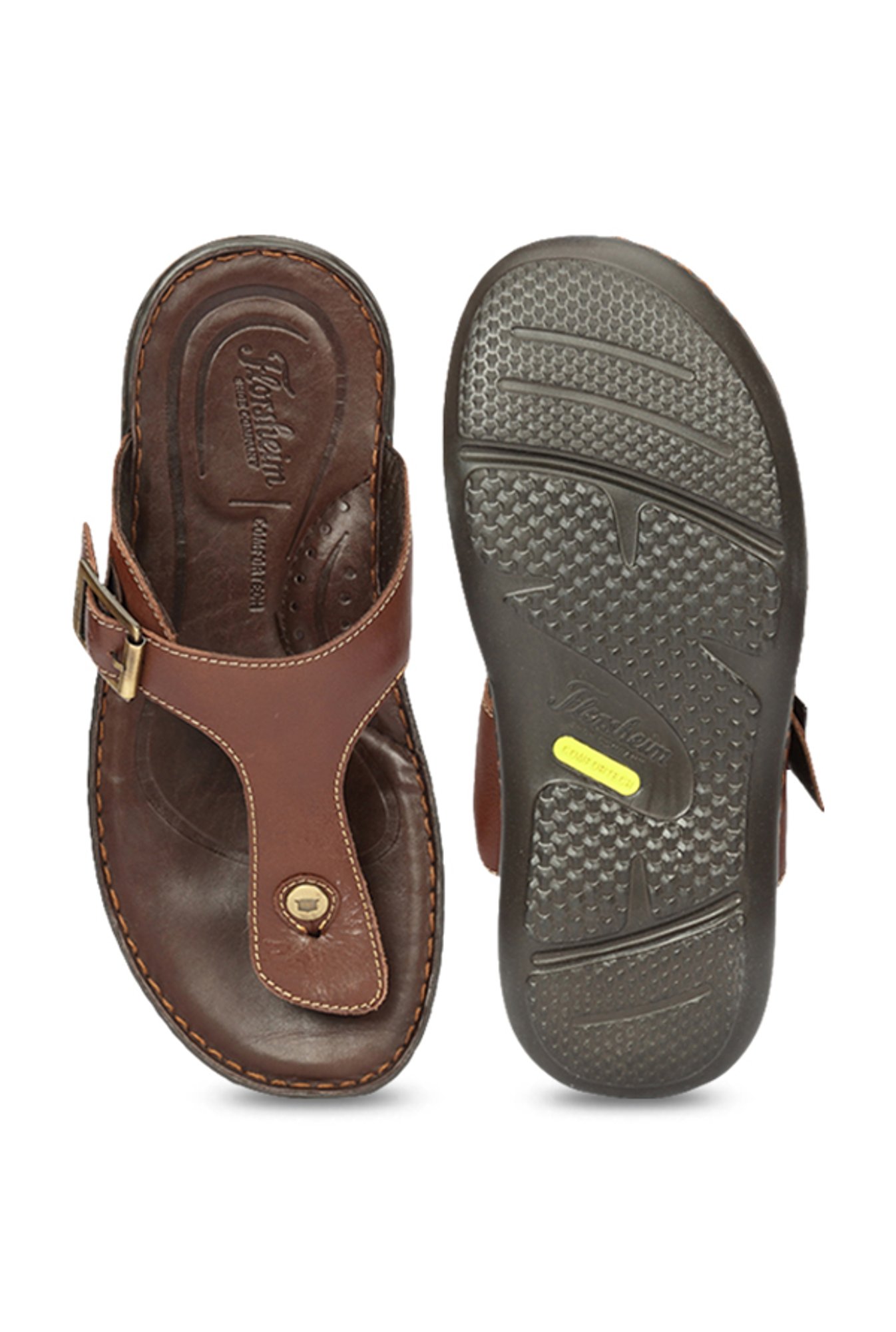 Florsheim LEWIS Tan T-Strap Sandals