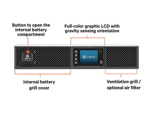 Vertiv Liebert GXT5 2000VA 120V UPS With RDU101 SNMP/Webcard