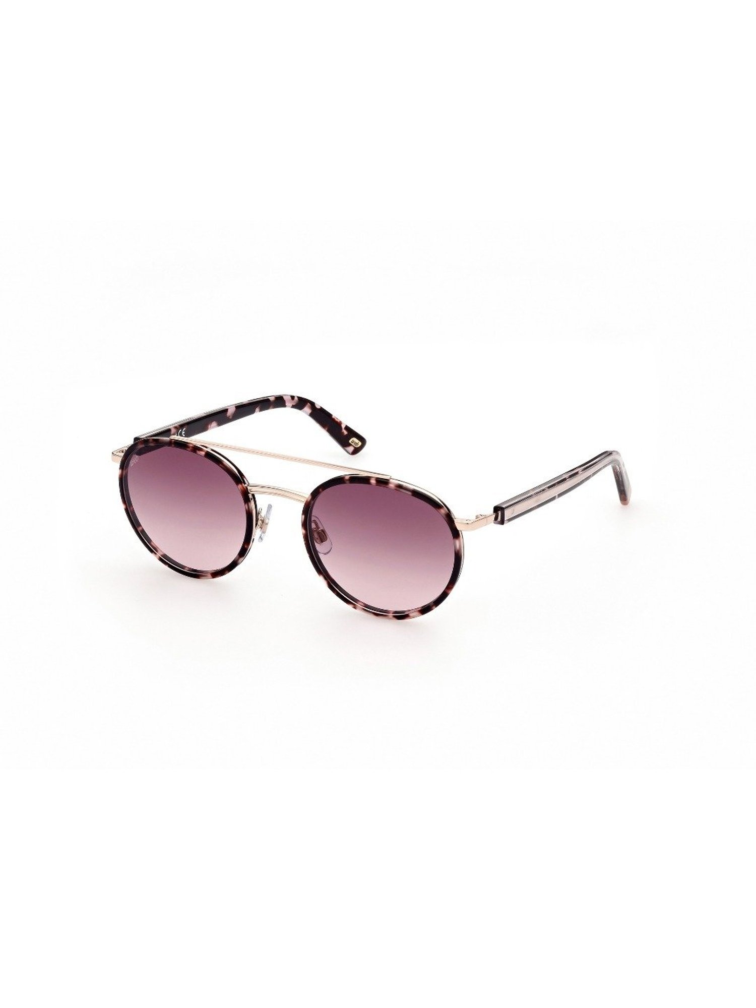 Web Eyewear Purple Round Unisex Sunglasses Designed in Italy
