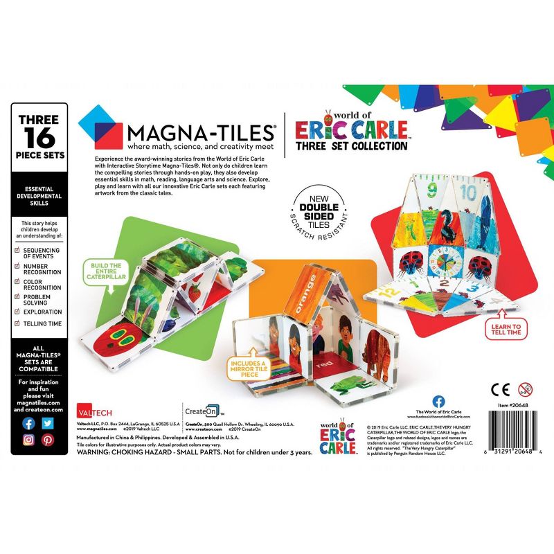 Magna-Tiles Eric Carle Collection - Hungry Caterpillar/Brown Bear/Grouchy Ladybug