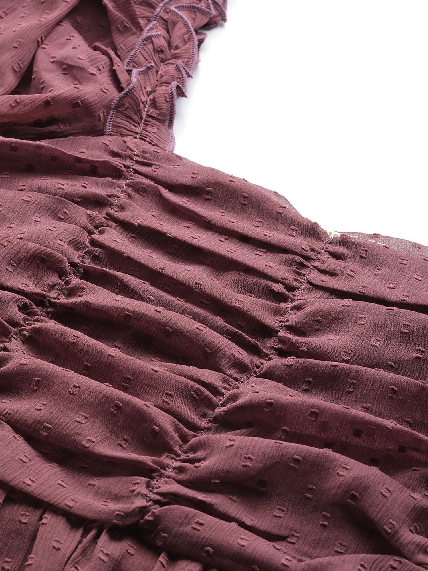 Melon by PlusS Purple Self Design Top