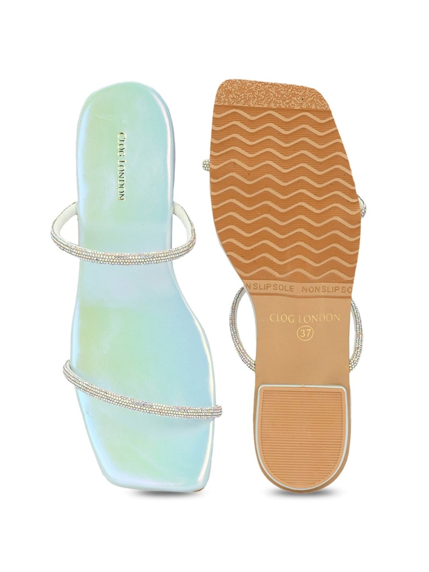 Clog London Women's Blue Casual Sandals