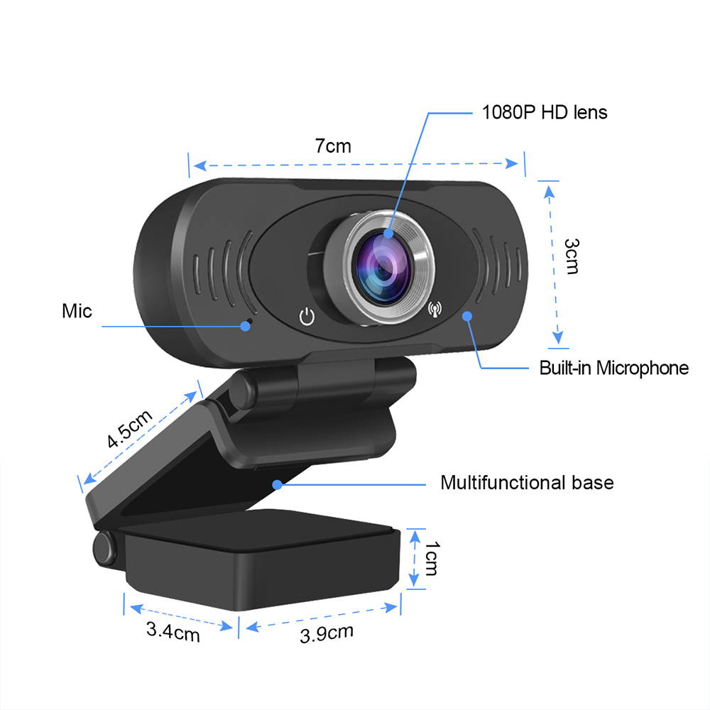 1080P Webcam USB Web Camera with Microphone