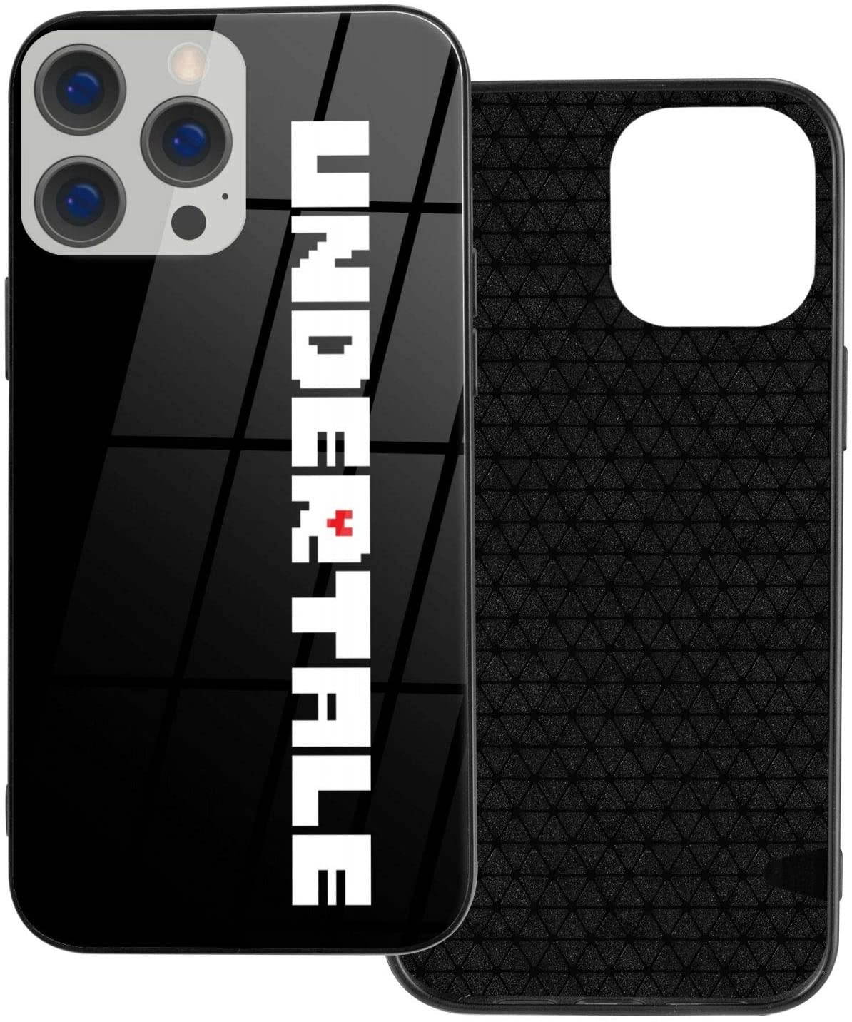 Undertale Sans Compatible with iPhone 12 Series Case Protective Shockproof Slim Soft TPU + Glass IP12-6.1