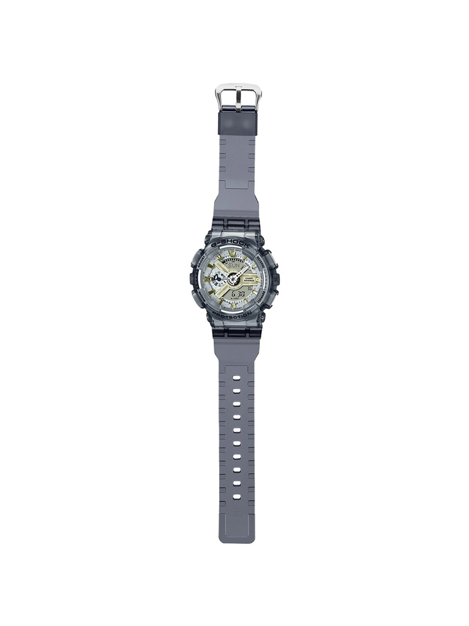 Casio G-Shock GMA-S110GS-8ADR Gray Analog-Digital Dial Grey Resin Strap Women's Watch G1224