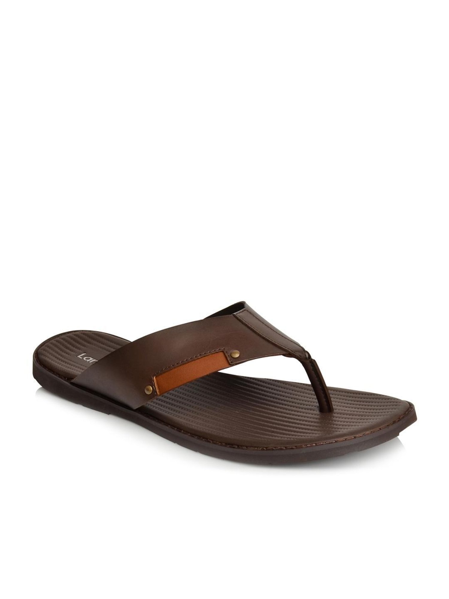 Language Shoes Men's Alex Brown Thong Sandals