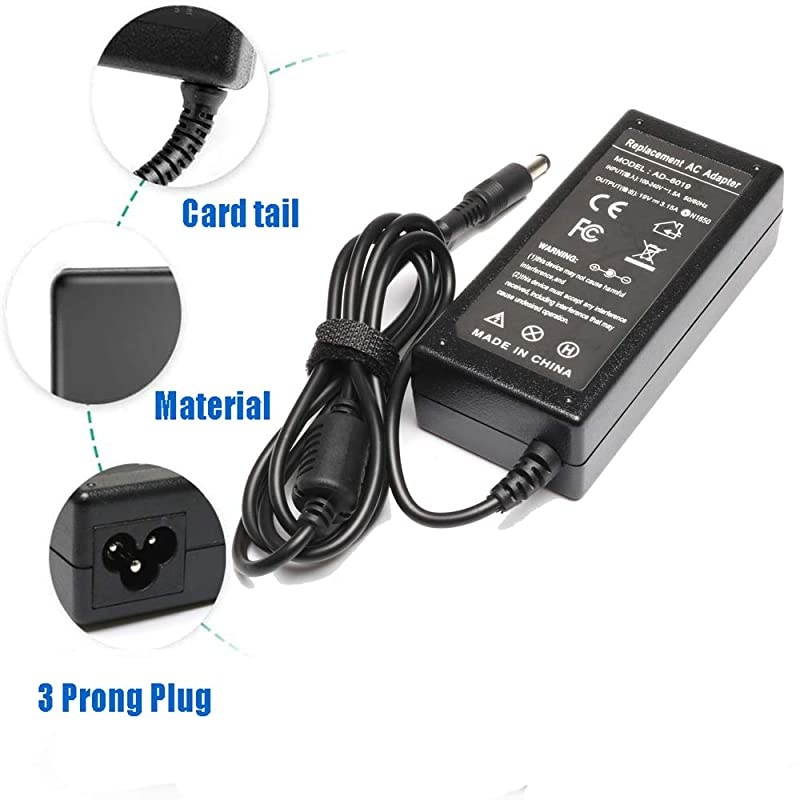 Adapter for Samsung 19V 3.15A 60W Compatible with Samsung AD-6019R 0335A1960 CPA09-004A Laptop Charger with 3-Prong Power Cord