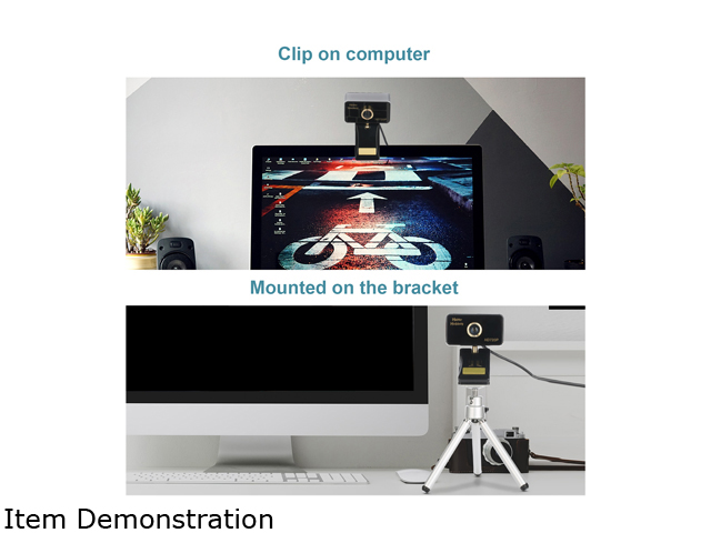 Anivia 1080p HD Webcam W8, USB Desktop Laptop Camera, Mini Plug and Play Video Calling Computer Camera, Built-in Mic, Flexible Rotatable Clip