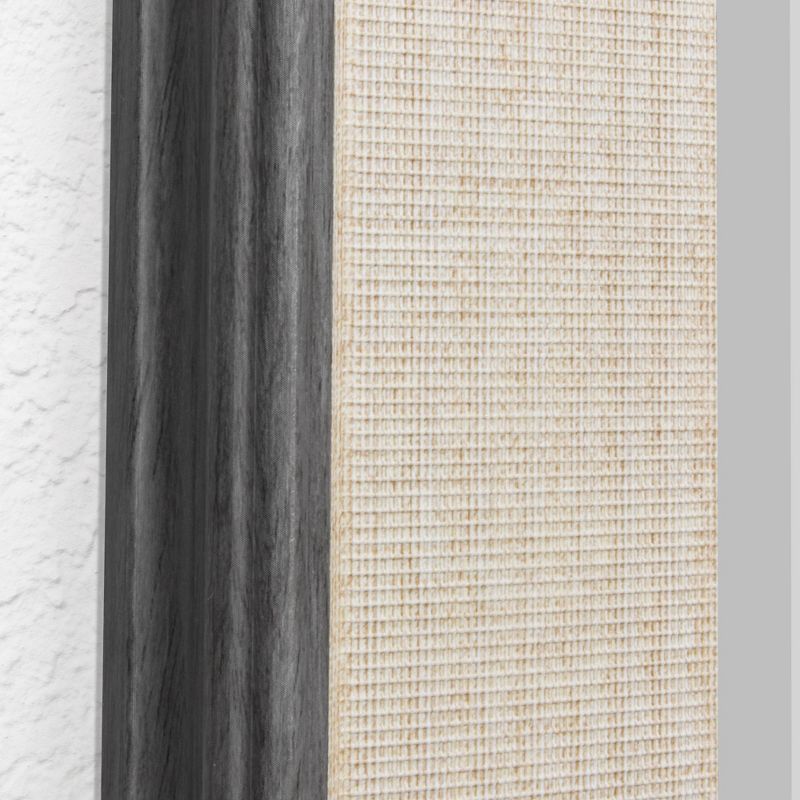 35.5" x 45.5" Textured Mat Liner Frame Mirror Gray - Head West