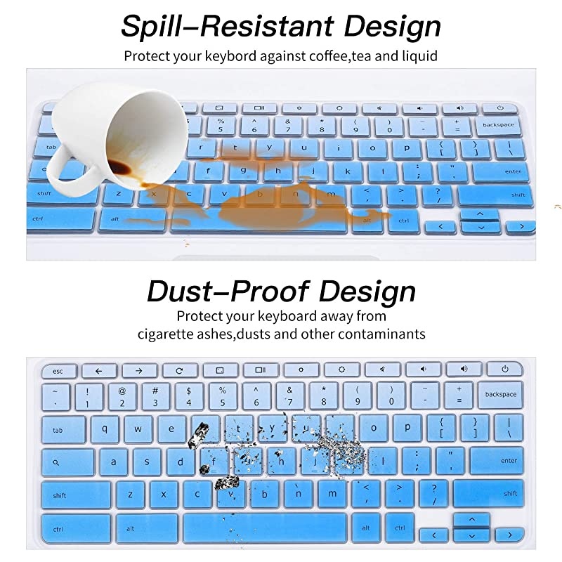 Cover for Acer Chromebook Spin 11 311 CP311 511 512/Chromebook R11 CB3-131 CB3-132 CP311 C738T CB5-132T/Chromebook Spin 713 CP713 R13 CB5-312T/Acer Chromebook 14 15, Ombre Blue