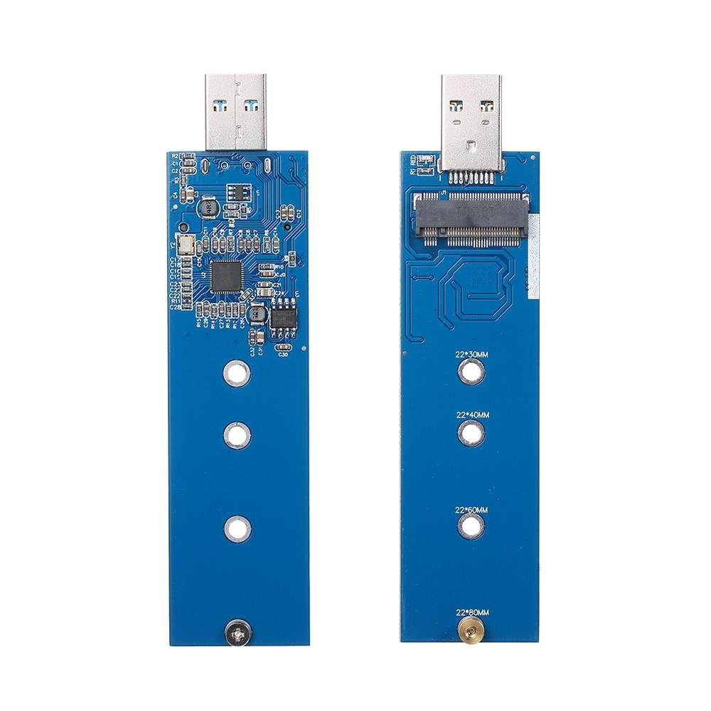 USB3.0 to NGFF M.2 SSD Enclosure M.2 SATA to USB3.0 Adapter Card B-KEY Hard Drive Disk
