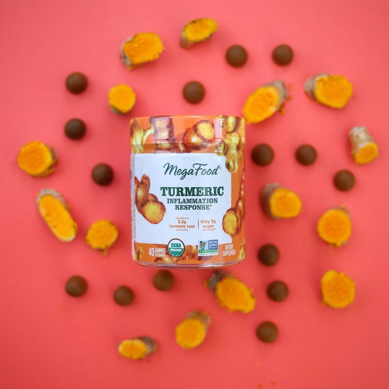 MegaFood Organic Vegan Gummies - Turmeric Spice - 40ct