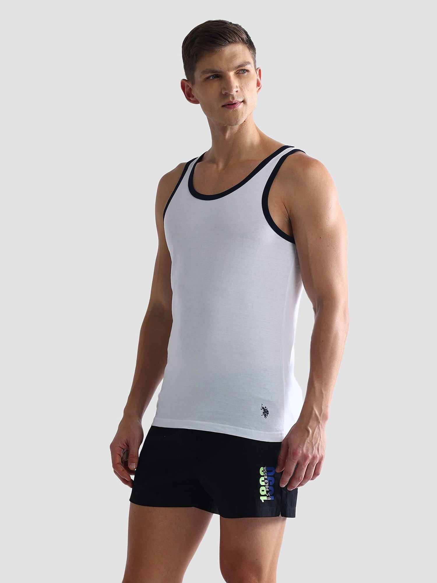 U.S. Polo Assn. White Regular Fit Vest