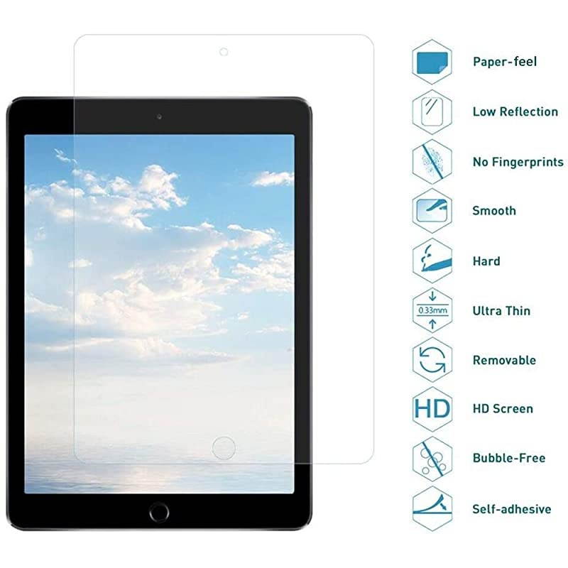 2 Pack Paperfeel Screen Protector for iPad Air 3 2017 iPad Pro 105 2019  Matte PET Paperfeel Film Screen Protector for Drawing AntiGlare Scratch Resistant