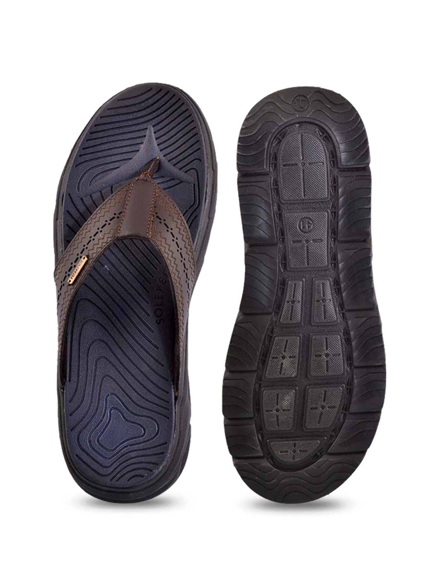 BCK by Buckaroo Men's DETLEF Brown Thong Sandals