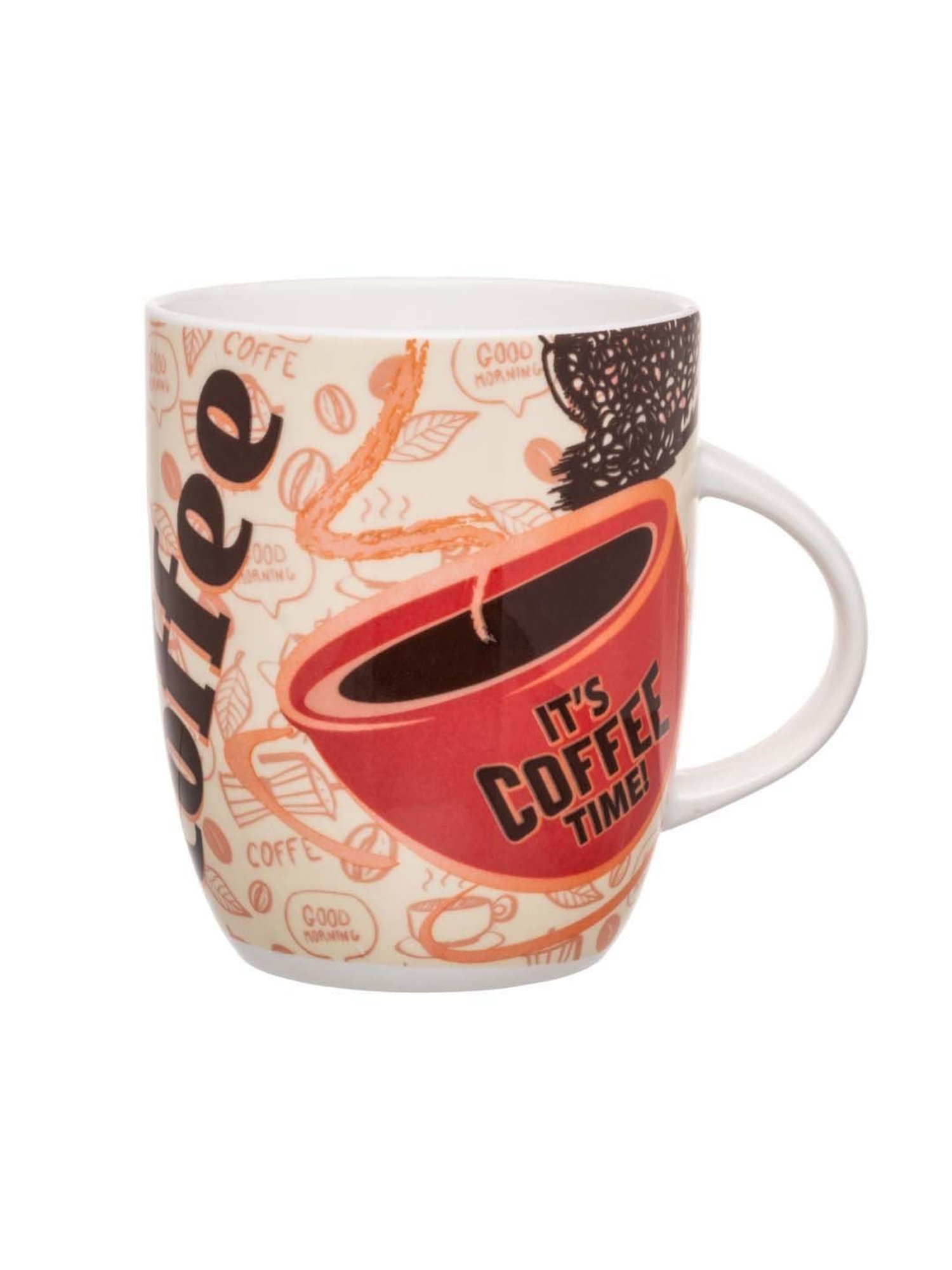 Clay Craft Multicolor Ceramic Milk Mugs (340 ml) - Set of 1