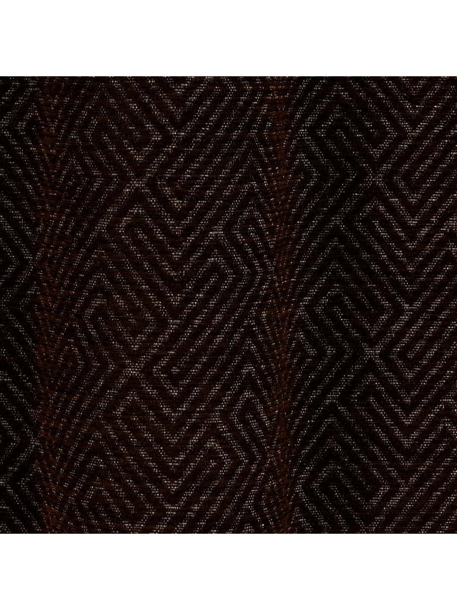 Saralhome Pacman Chenille Blackout Door Curtains 2pc, Brown. 4x7 Ft