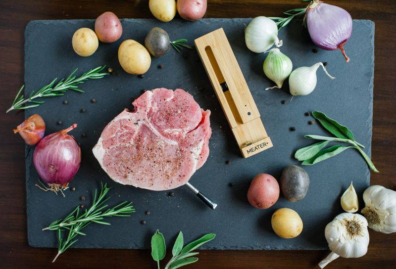 MEATER+ Smart Wireless Meat Thermometer with Internal and Ambient Sensors for Consistent Results Extended Bluetooth Range Edition - Amazon Alexa Compatible