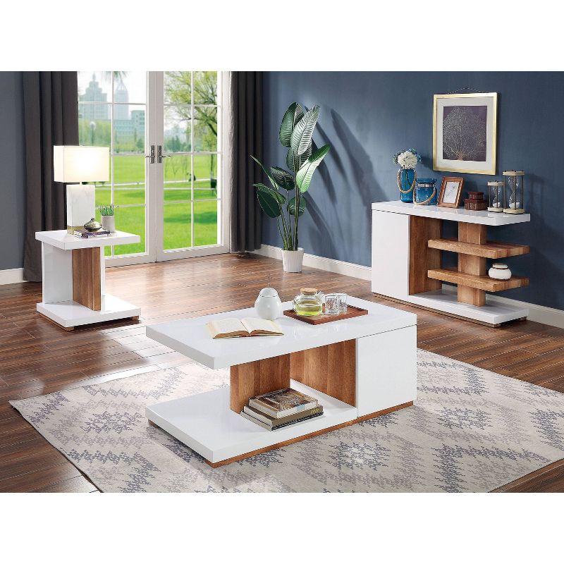 2pc Hal Coffee Table Set White - miBasics