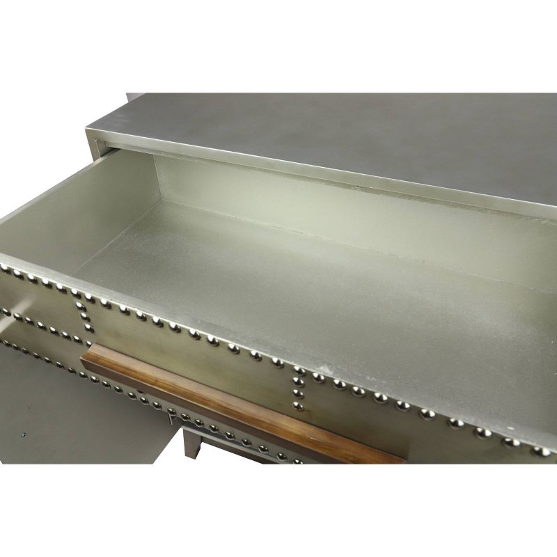 Metal and Wood Cabinet Gray - Olivia & May