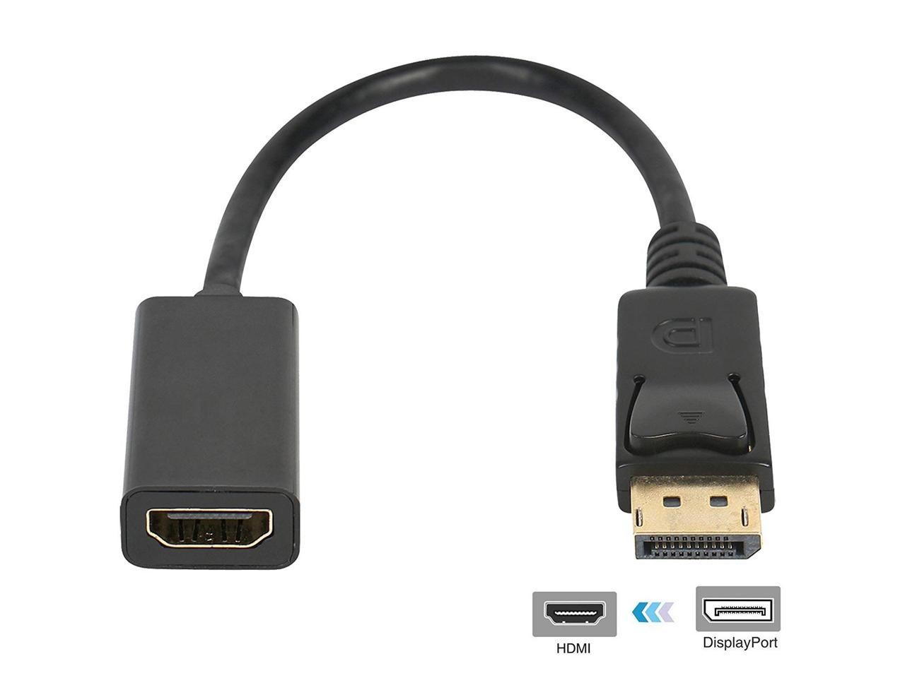 Display Port to HDMI Converter Werleo Displayport to HDMI Adapter Cable Male to Female for DisplayPort Enabled Desktops and Laptops to Connect to HDMI Displays adapter For for Lenovo Dell HP