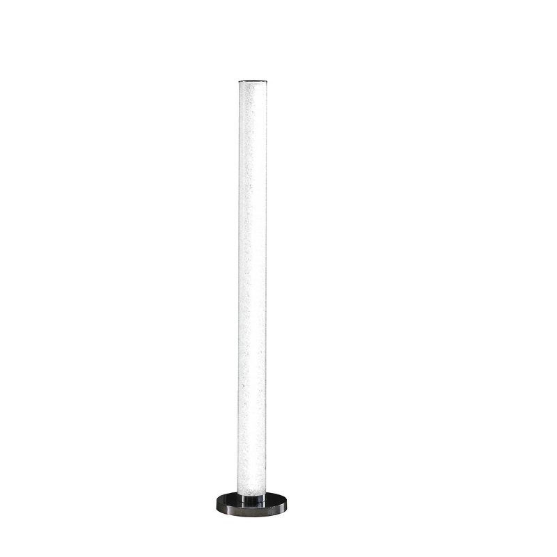 49" Novelty Tube Floor Lamp with Crystals (Includes LED Light Bulb) White - Ore International