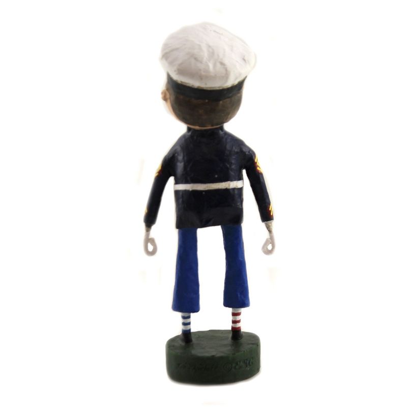Lori Mitchell 6.25" Lil' Marine Soldier Dress Blues Patriotic  -  Decorative Figurines