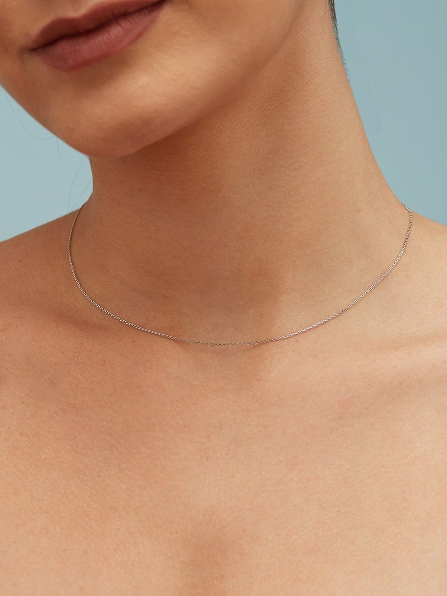 Zavya 92.5 Sterling Silver Rhodium-Plated Chain for Women