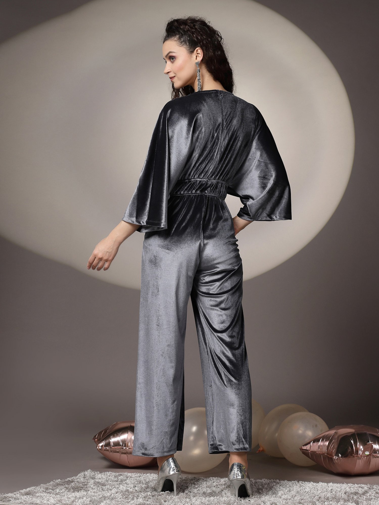 Belle Fille Black Floral Print Jumpsuit