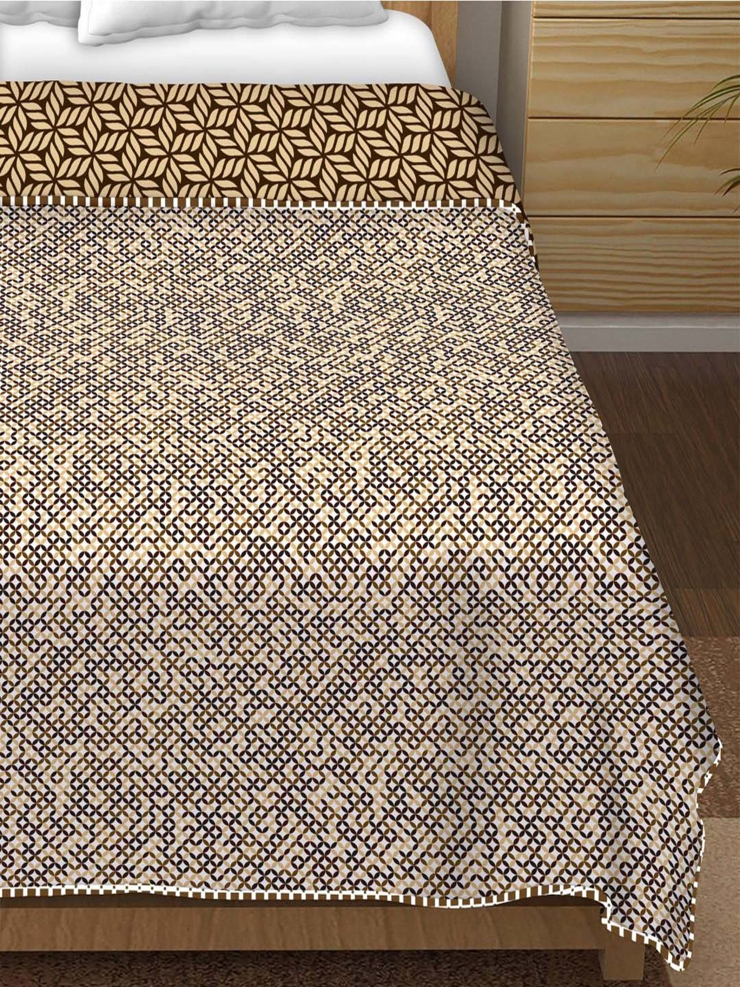 Bella Casa Finland Collection Cotton Yellow 150 GSM Double Reversible Dohar