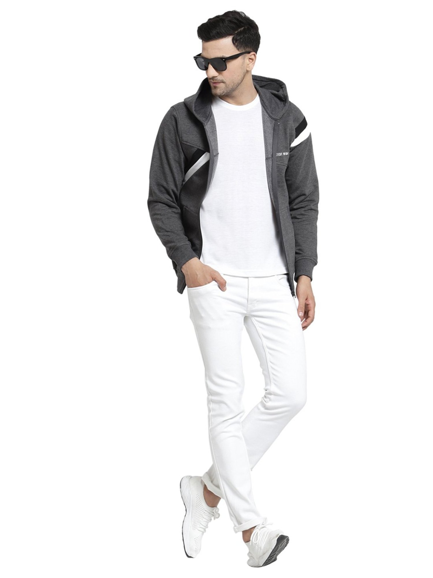 Forca Black Regular Fit Printed Sweatshirt