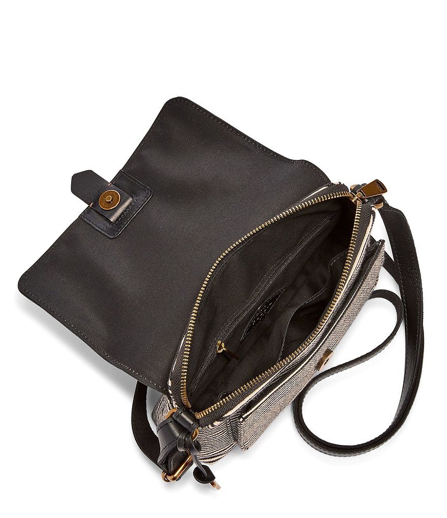 Fossil Kinley Striped Small Colorblock Crossbody Bag