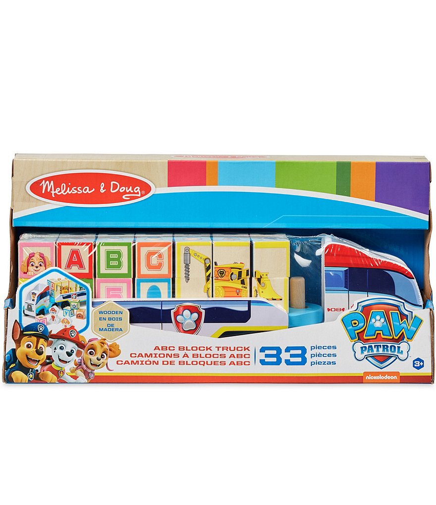 Melissa & Doug Paw Patrol ABC Wooden Block Truck