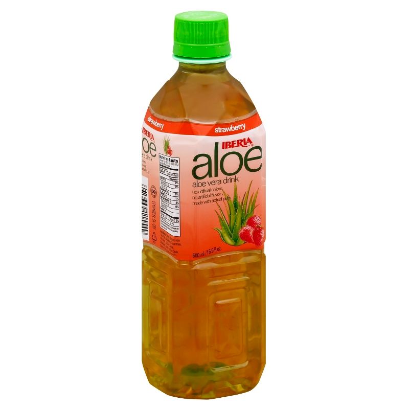 Iberia Strawberry Aloe Vera Drink - 500ml Bottle