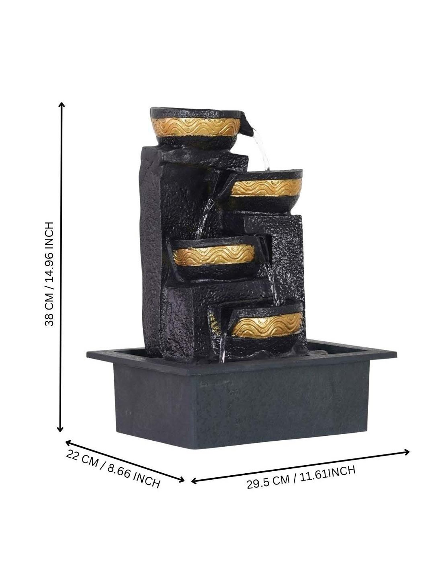 Tayhaa Brown Resin Fiery Tiger Head Showpiece