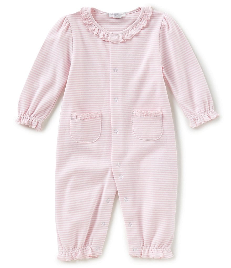 Kissy Kissy Baby Girls Newborn-9 Months Simple Stripes Coverall