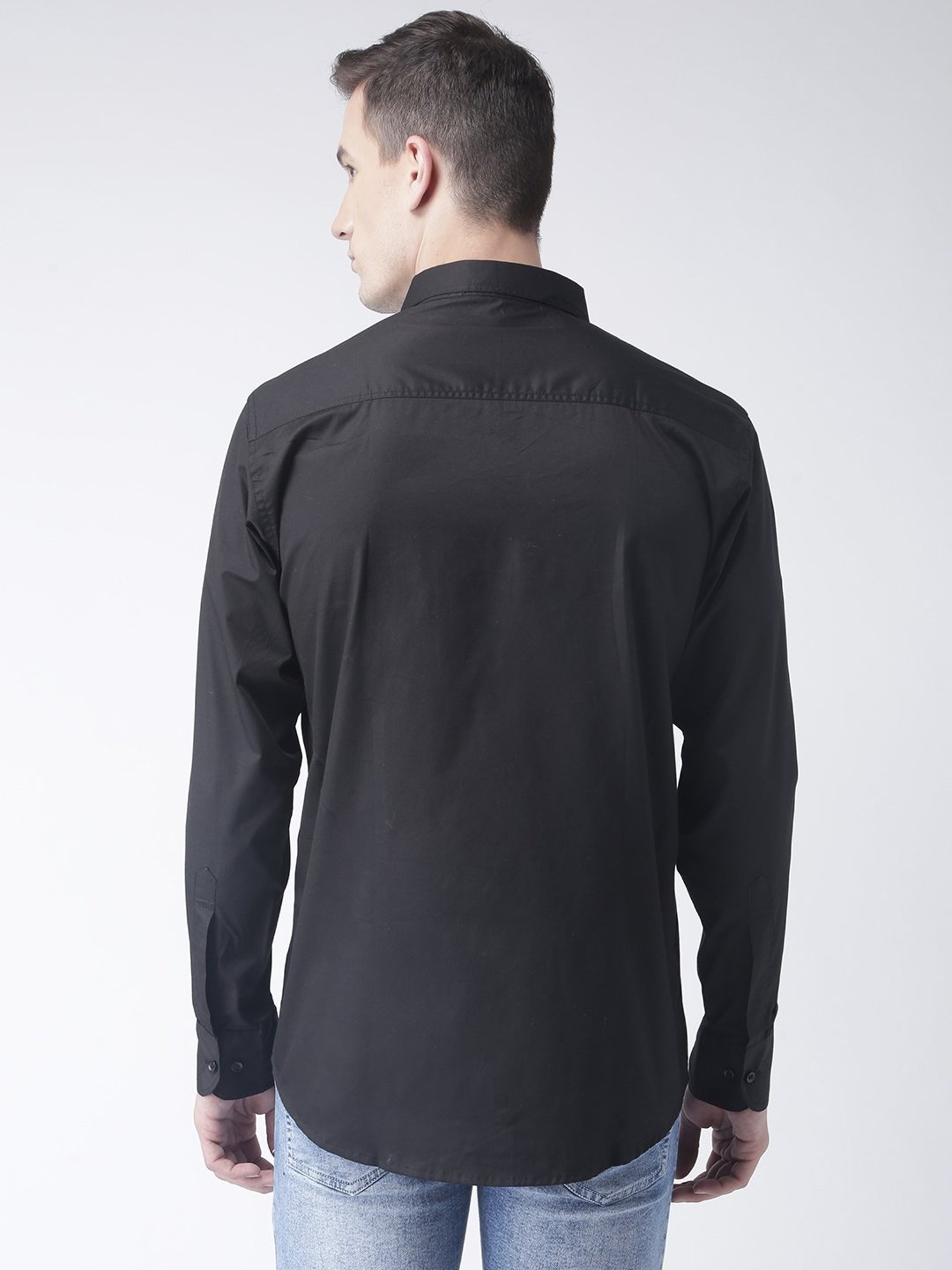 Hangup Plus Black Slim Fit Shirt