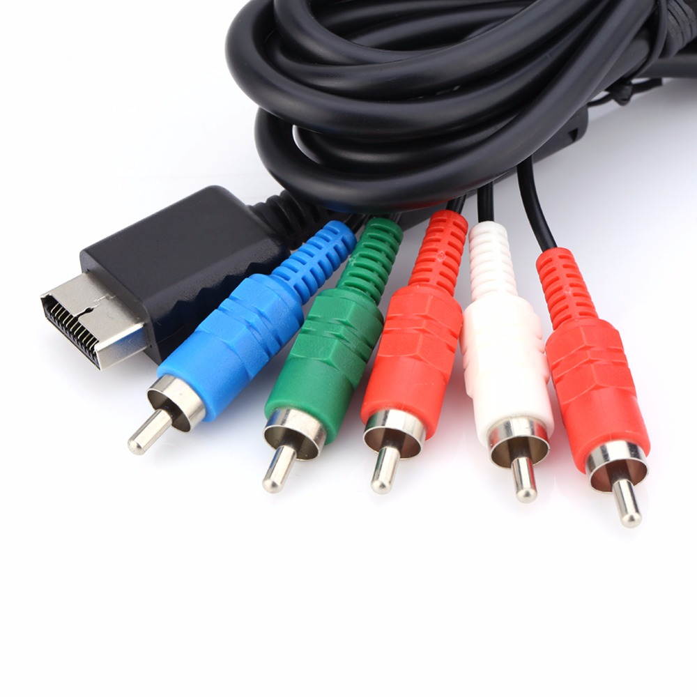 AV Multi Out to Component Video/Audio Cable Cord For Sony Playstation PS2 PS3 Male to Male