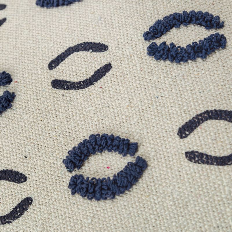 20"x20" Geometric Motif Polyester Filled Pillow Navy - Donny Osmond Home