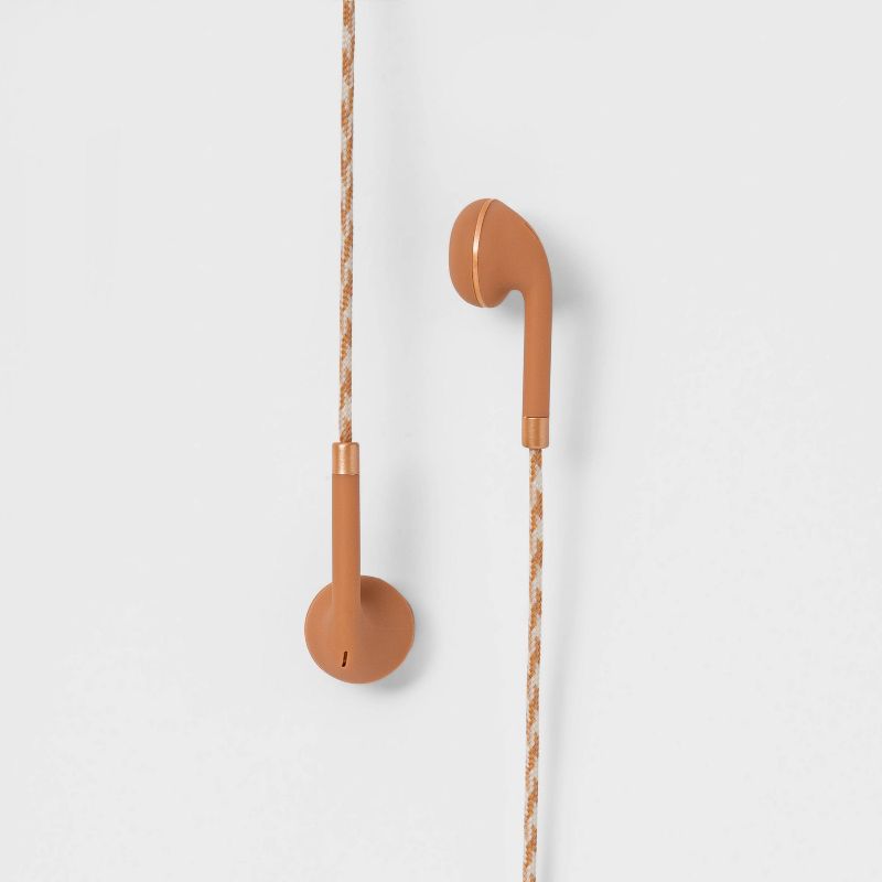 heyday™ Wired Earbuds - Rust Orange