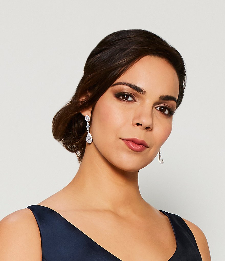 Nadri Oval Cubic Zirconia Drop Earrings