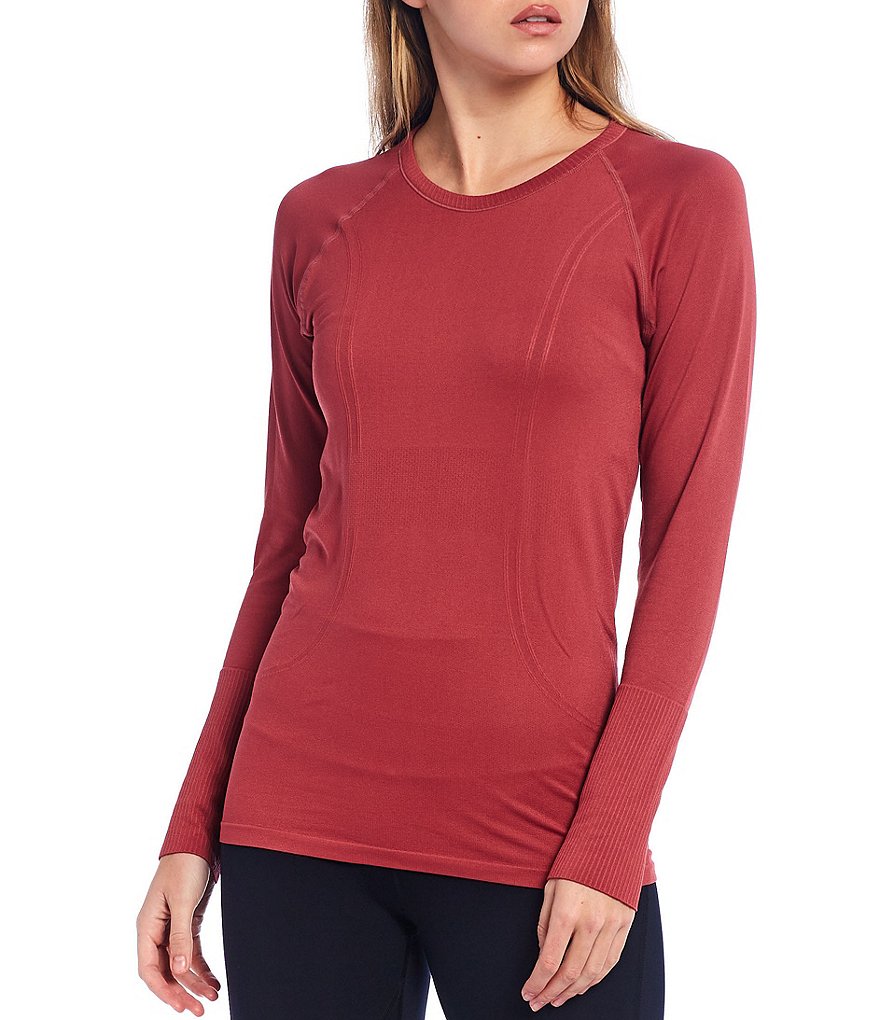 IBKUL Solid Long Sleeve Mock Neck Top