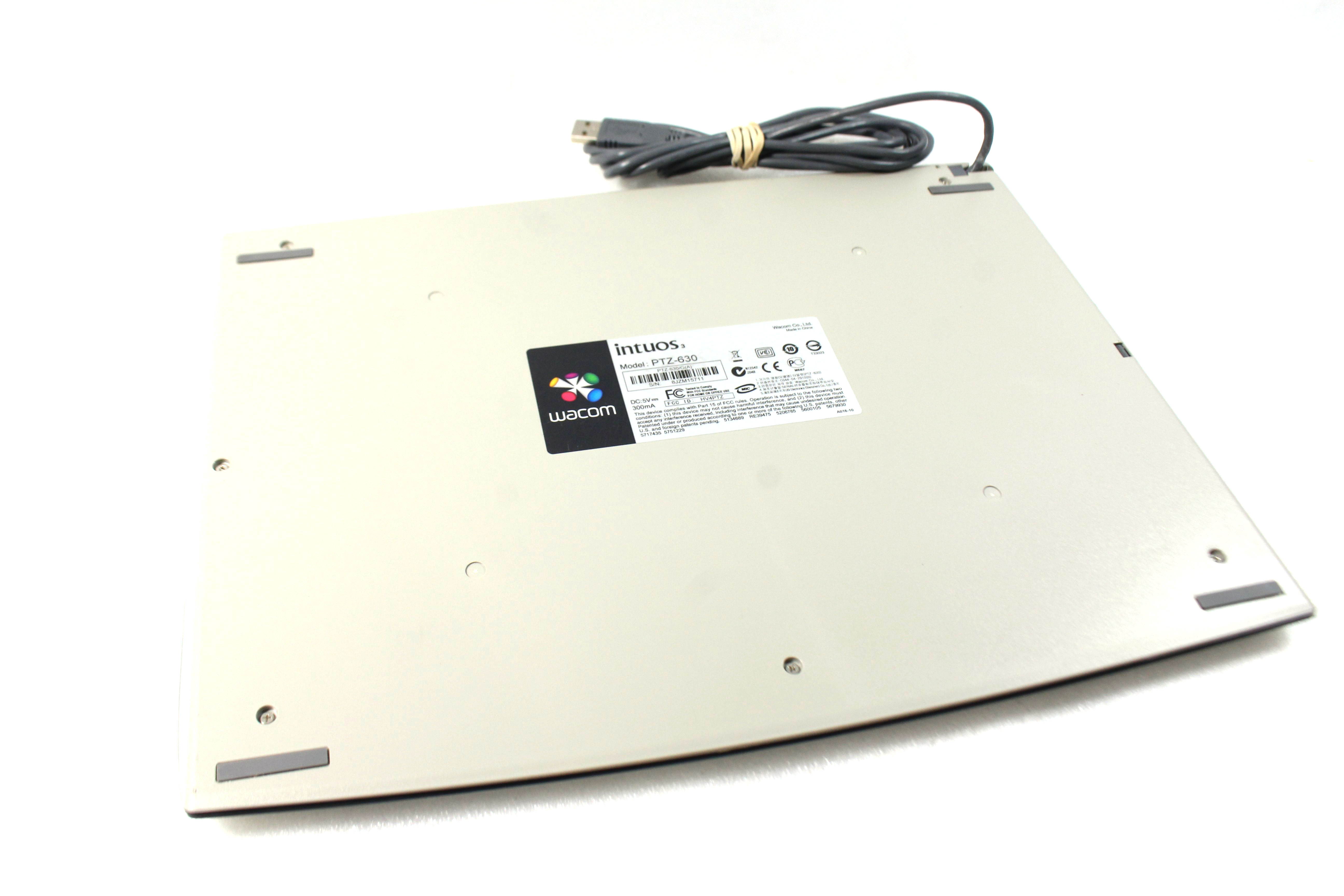 Wacom Intuos 3 PTZ-630 6x8 USB Graphics Drawing Tablet PTZ630+I No Pen and Mouse Included