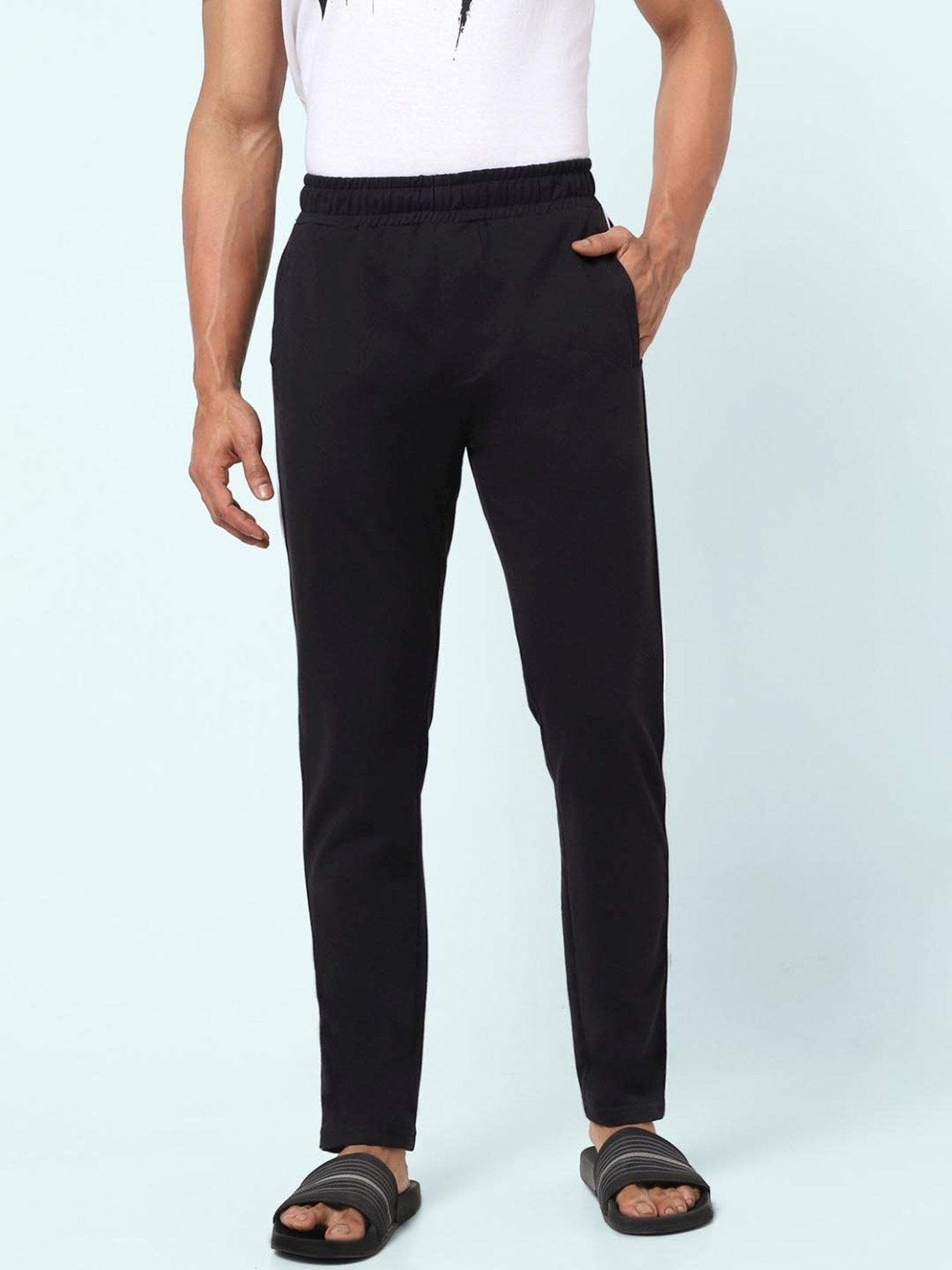 Ajile by Pantaloons Black Slim Fit Nightwear Pyjamas