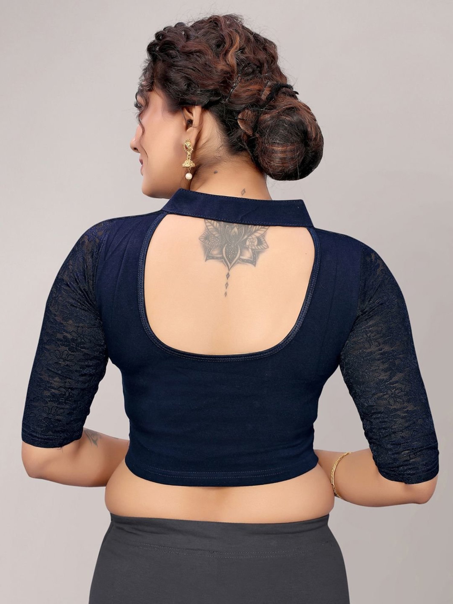 Salwar Studio Red Embroidered Blouse